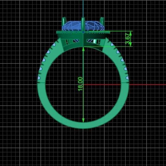 ring heart 3D print model_33