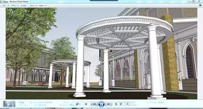 Sketchup Recreational Tourism building 01 3D model