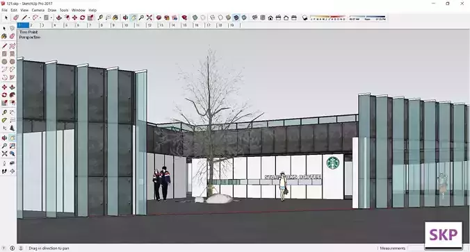 Sketchup Recreational Tourism building 121 Free 3D model