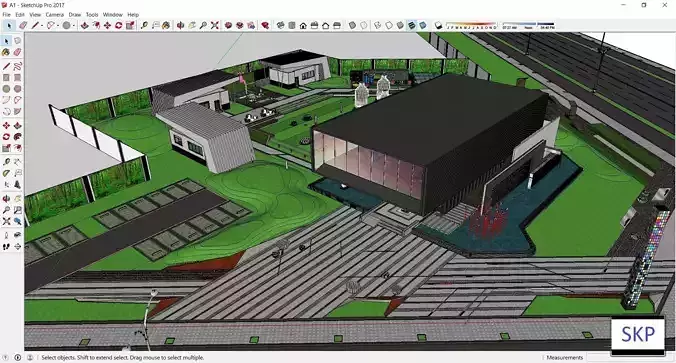 Sketchup Recreational Tourism building A1 3D model