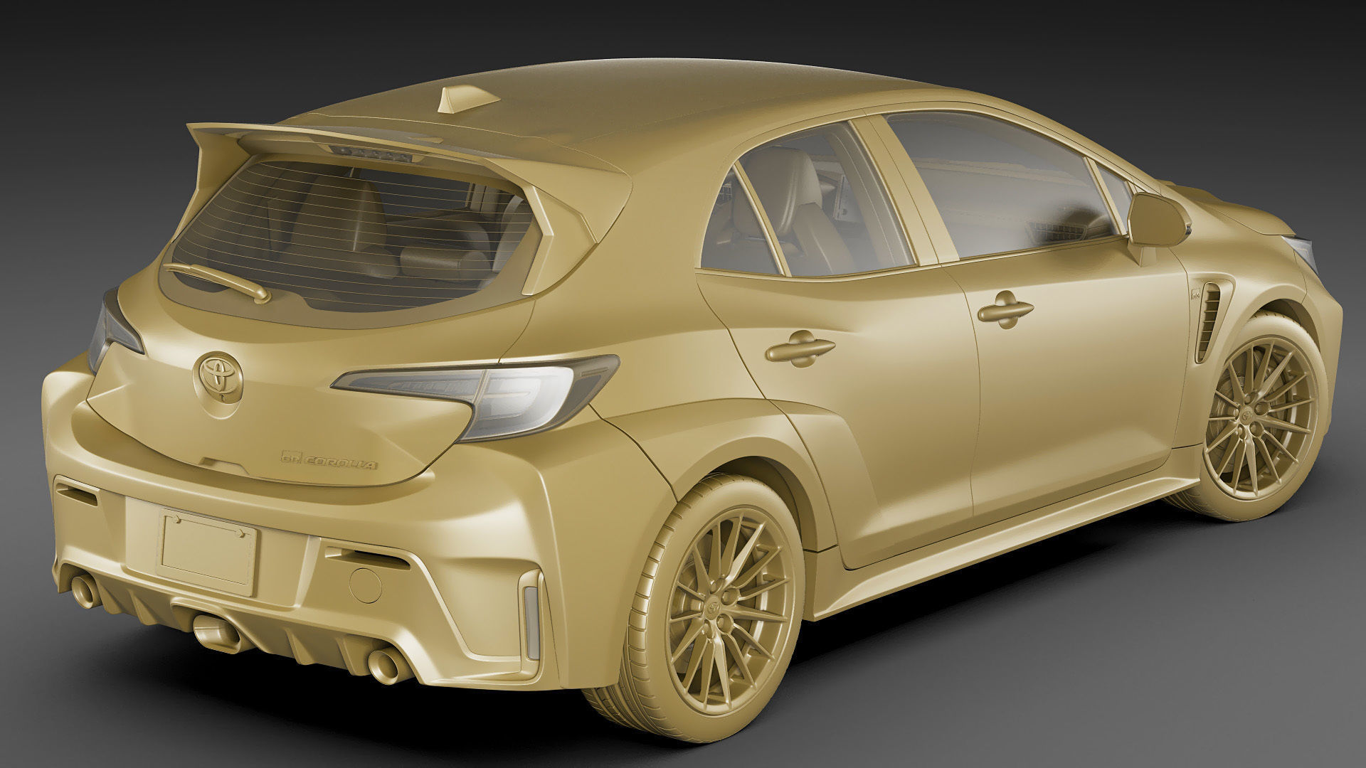 Toyota GR Corolla 2023 2 versions 3D model_24