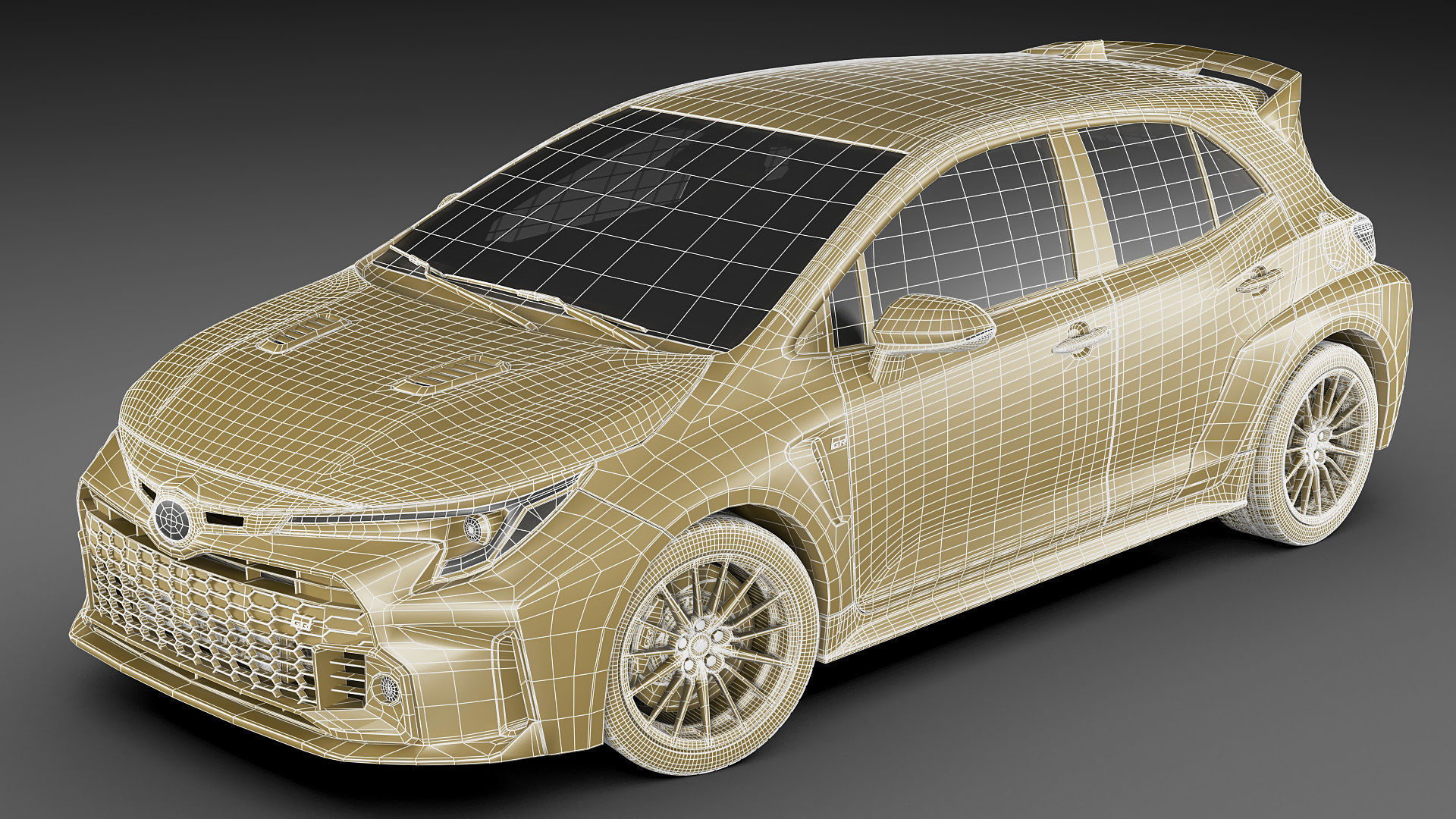 Toyota GR Corolla 2023 2 versions 3D model_28
