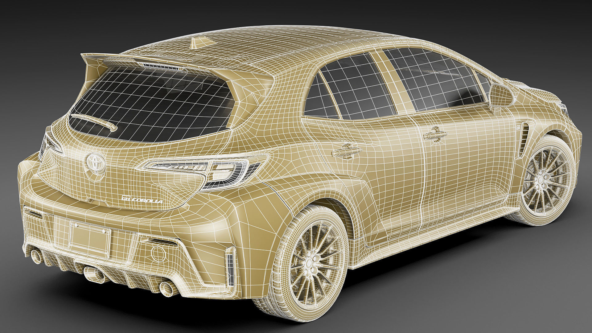 Toyota GR Corolla 2023 2 versions 3D model_29