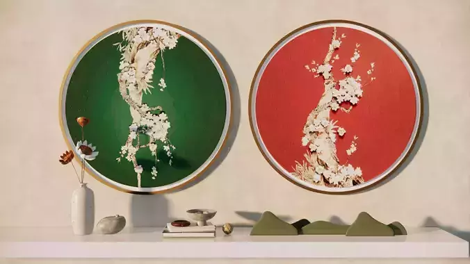 New Chinese style  wall painting