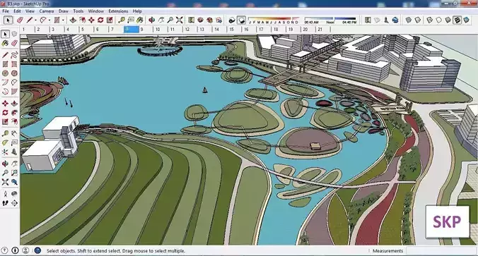 Sketchup Recreational Tourism B3