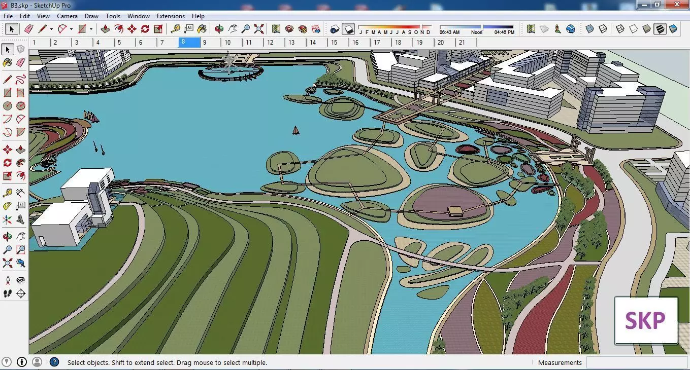 Sketchup Recreational Tourism B3 3D model_0