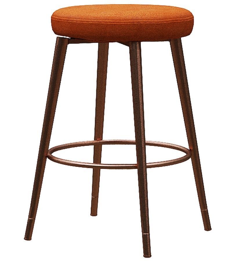 Bar stool Low-poly 3D model_2