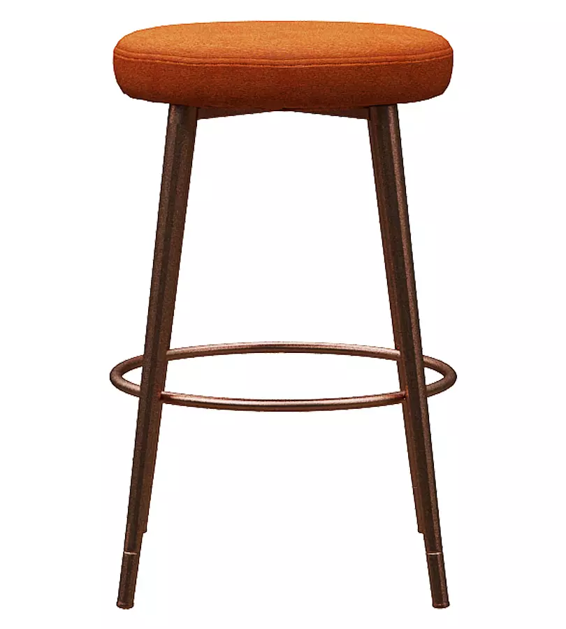 Bar stool Low-poly 3D model_0