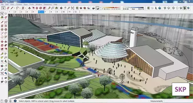 Sketchup Recreational Tourism building B5 3D model Sketchup Recreational Tourism building B5 3D model