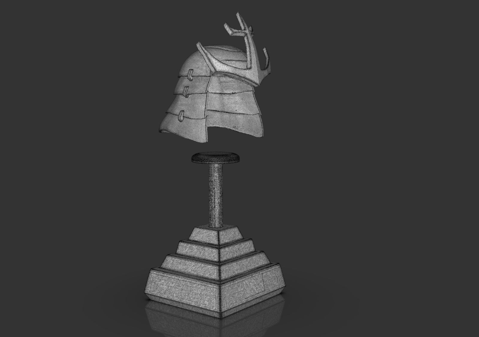 Samurai Helmet 3D print model_24