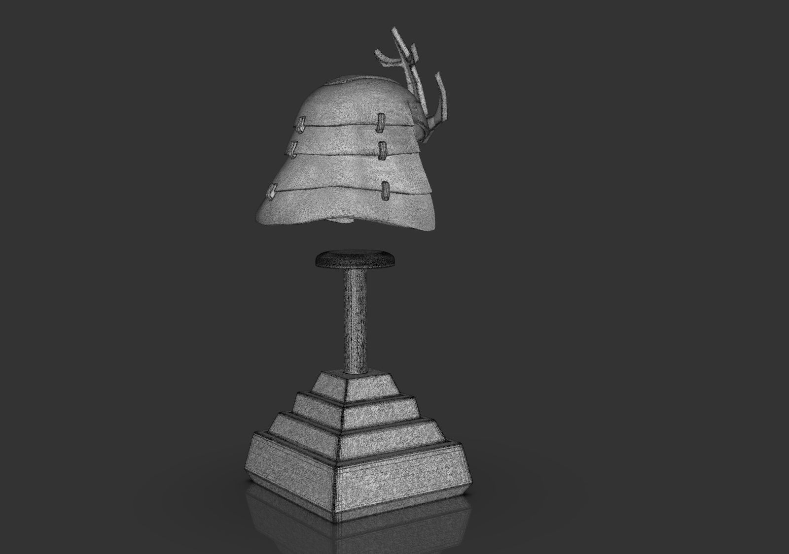 Samurai Helmet 3D print model_22