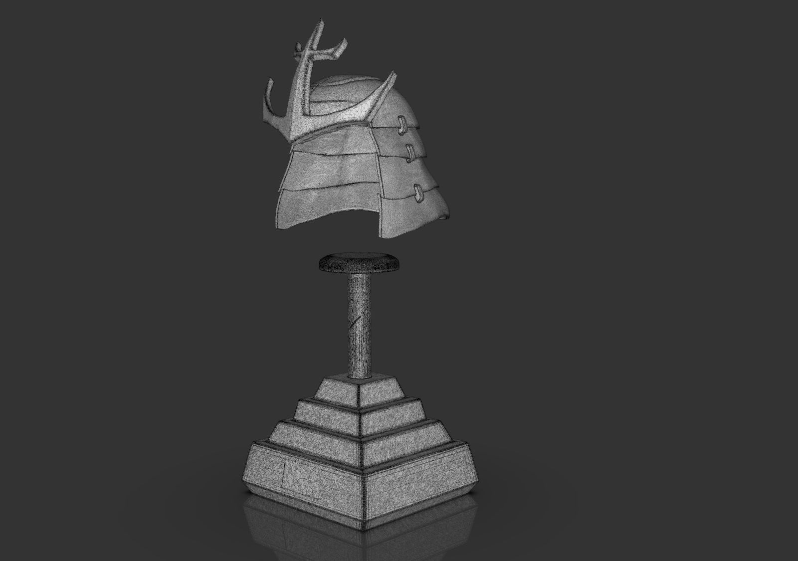 Samurai Helmet 3D print model_18