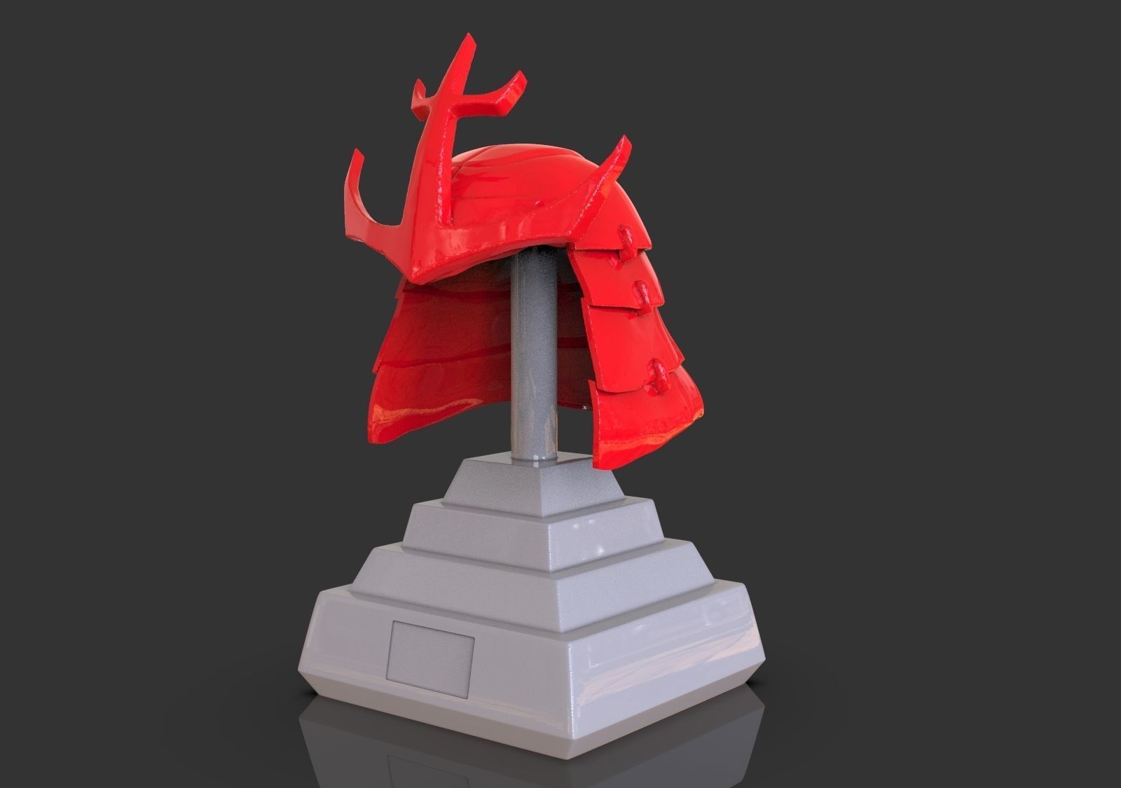 Samurai Helmet 3D print model_1