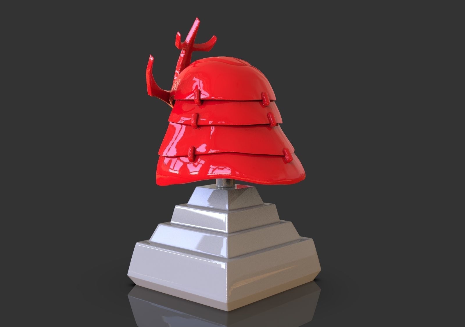 Samurai Helmet 3D print model_3