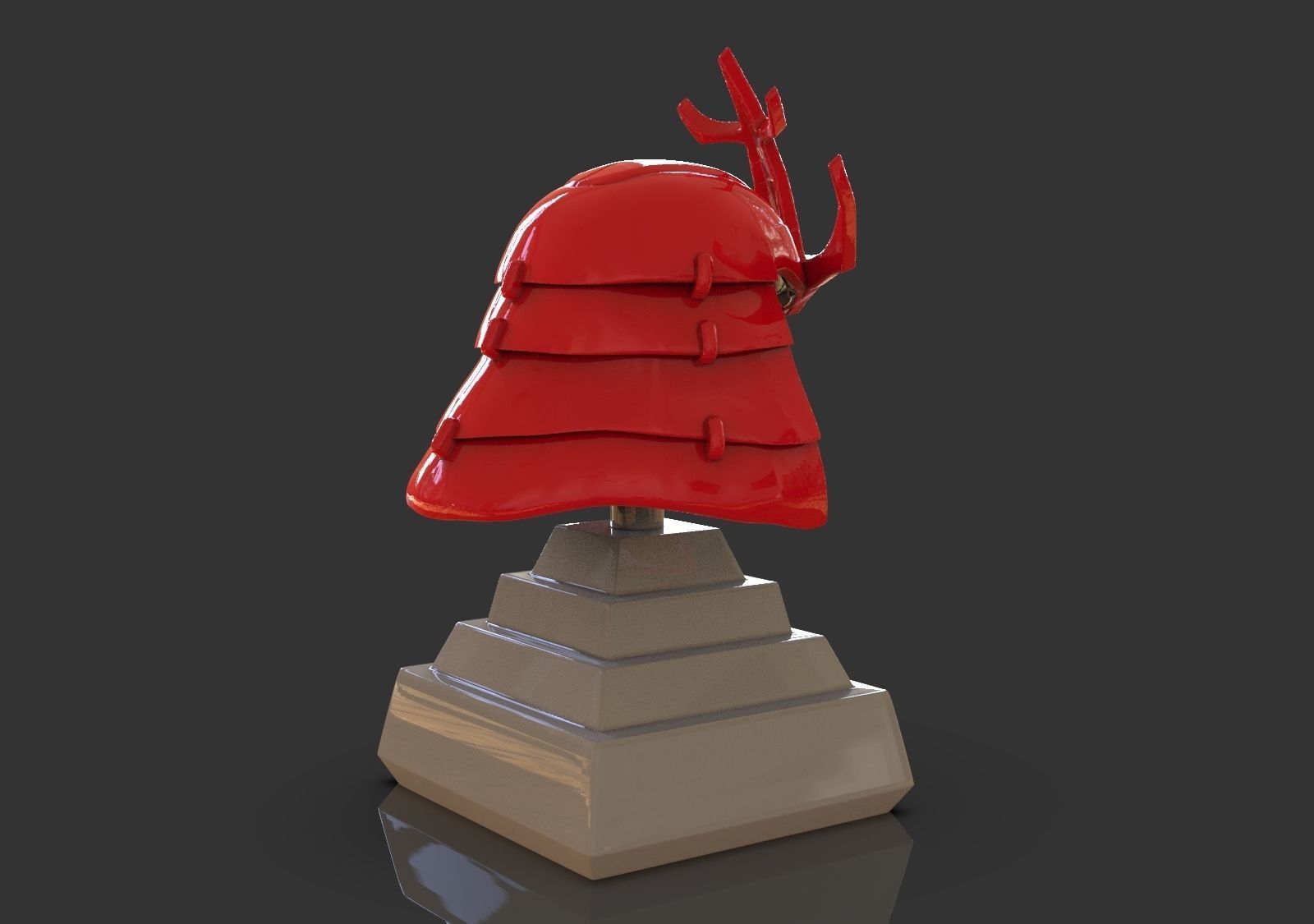 Samurai Helmet 3D print model_5