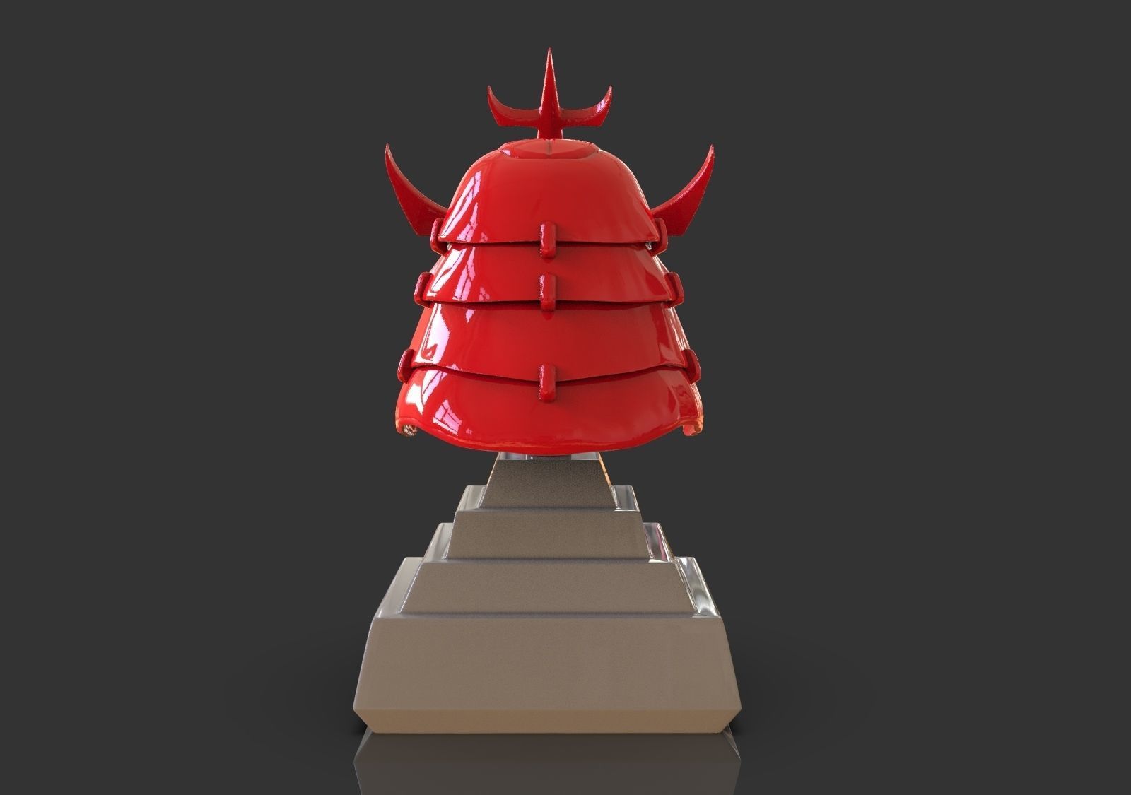 Samurai Helmet 3D print model_4