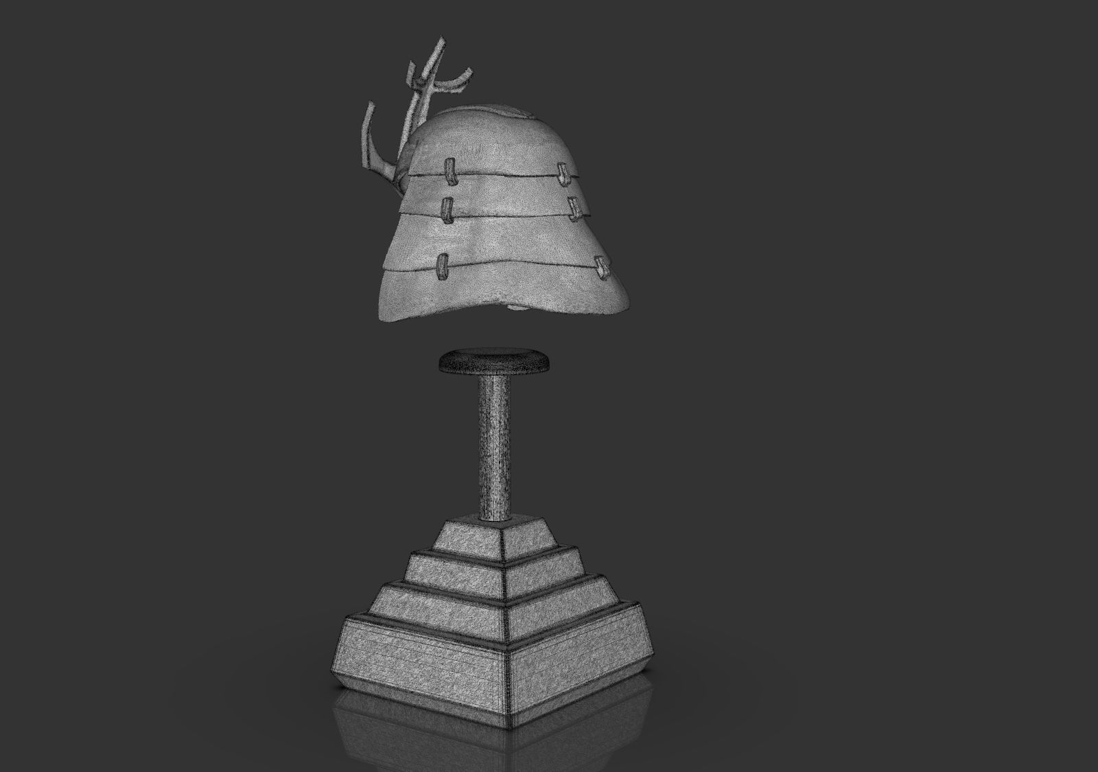 Samurai Helmet 3D print model_20