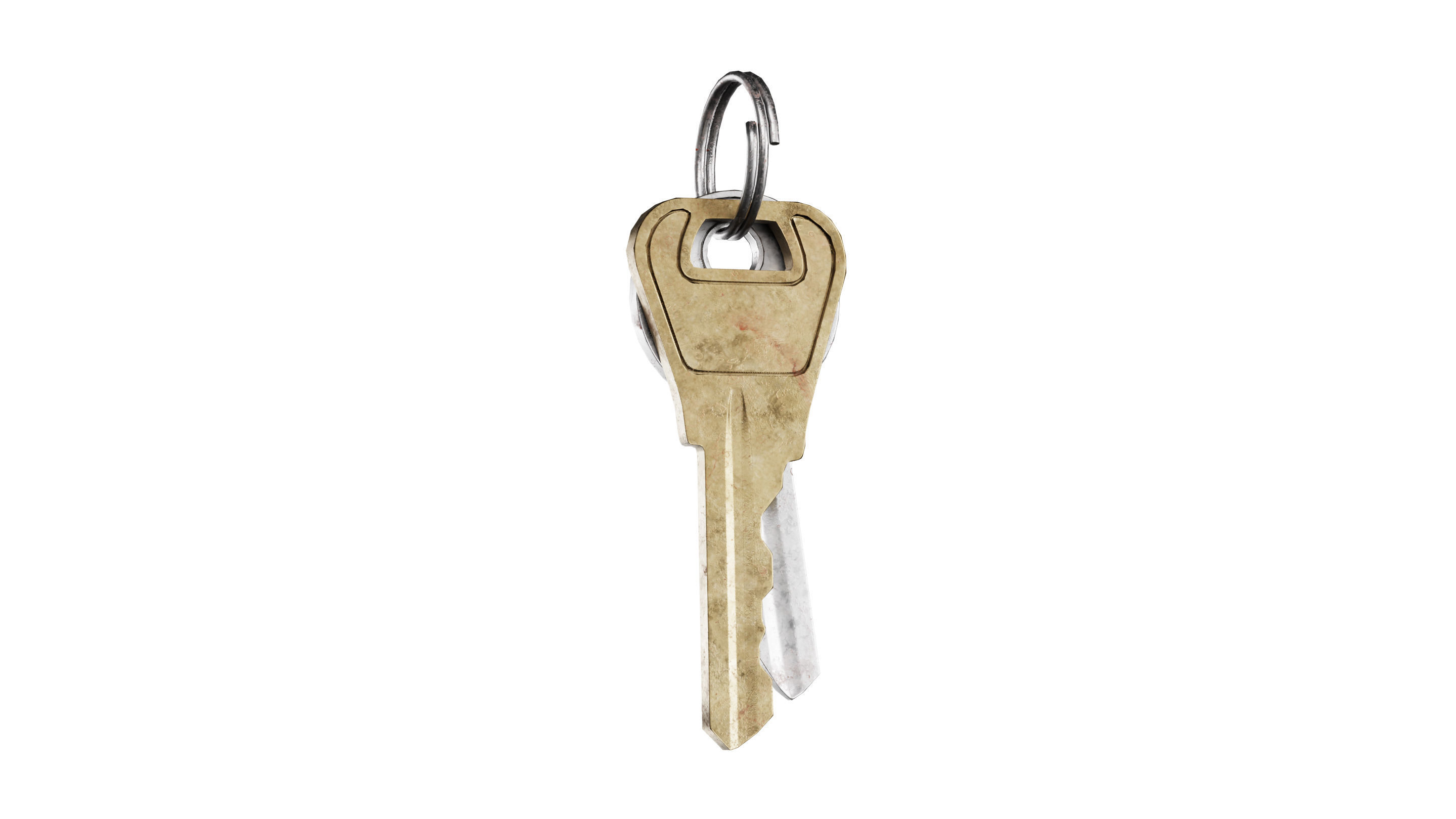 Old Keys 02 Low-poly 3D model_2