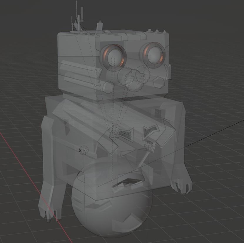 Scifi robot star wars like 3D model_2