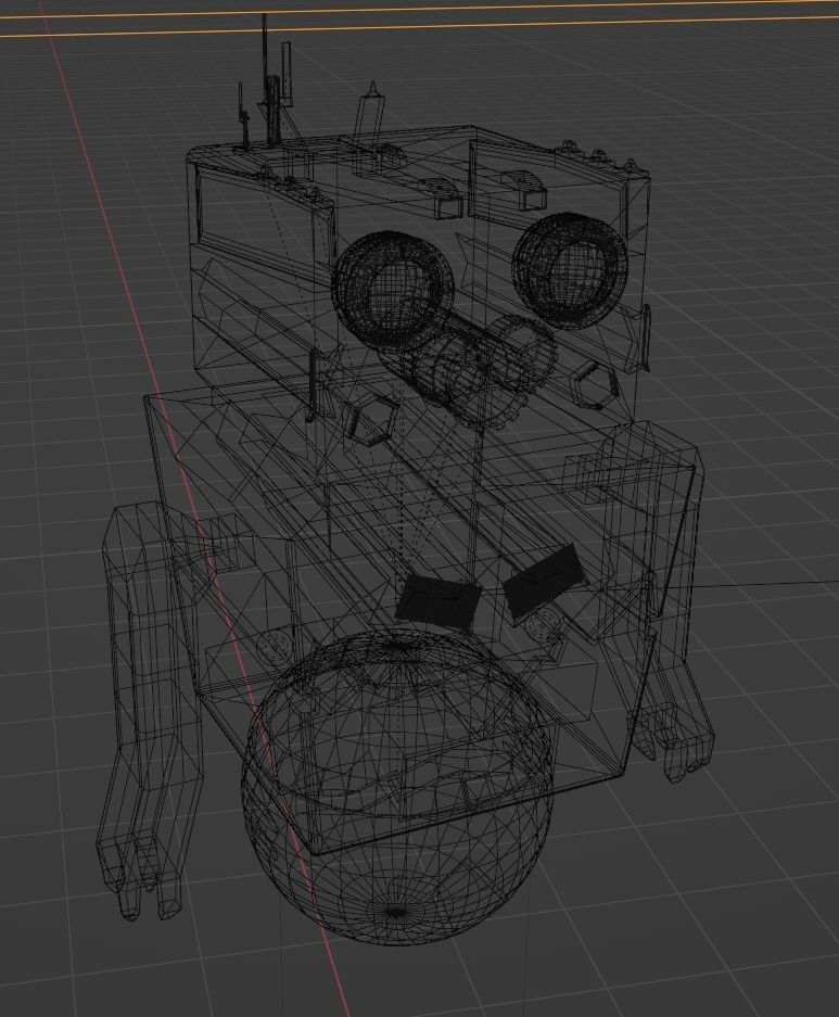 Scifi robot star wars like 3D model_3