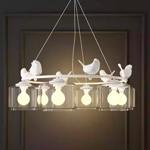 Suspended lamp provence bird pendant chandelier pedant