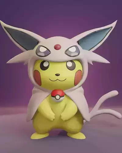 Pokemon - Pikachu Cosplay Poncho Espeon