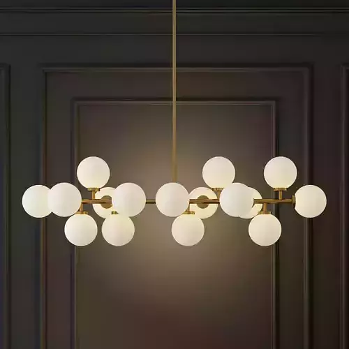 Suspended lamp the mimosa pendant by atelier areti 3D model