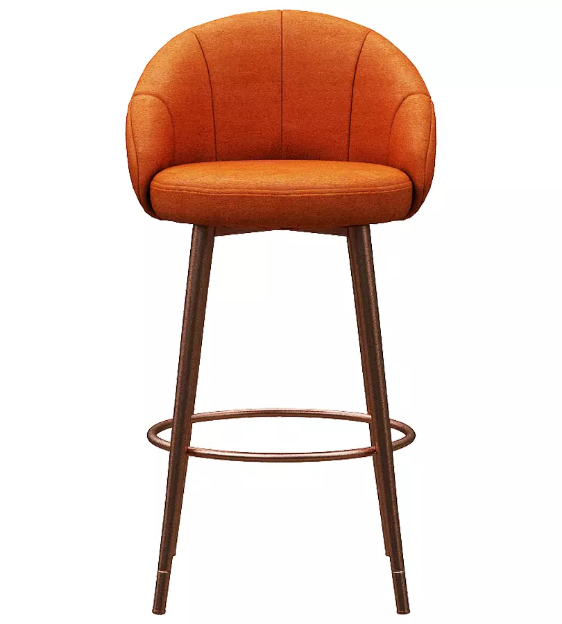 Bar chair Low-poly 3D model_0