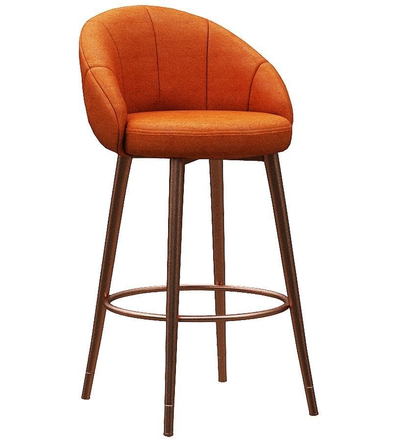 Bar chair Low-poly 3D model_1