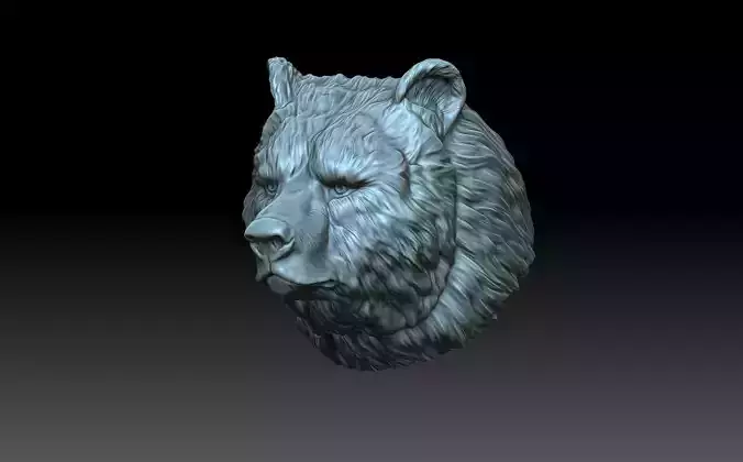 Head Bear 3D print model