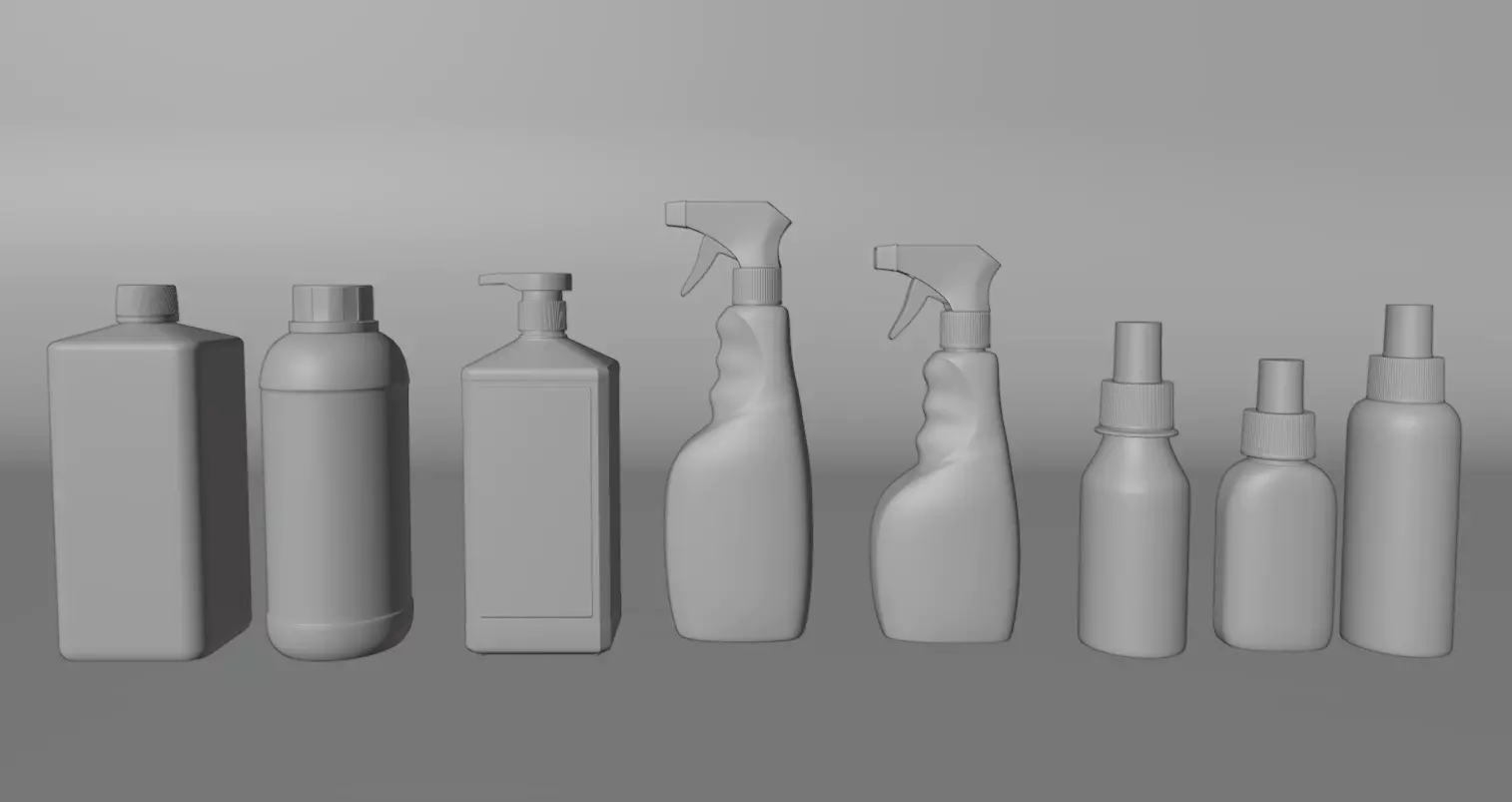 antiseptic continer 3D model_0