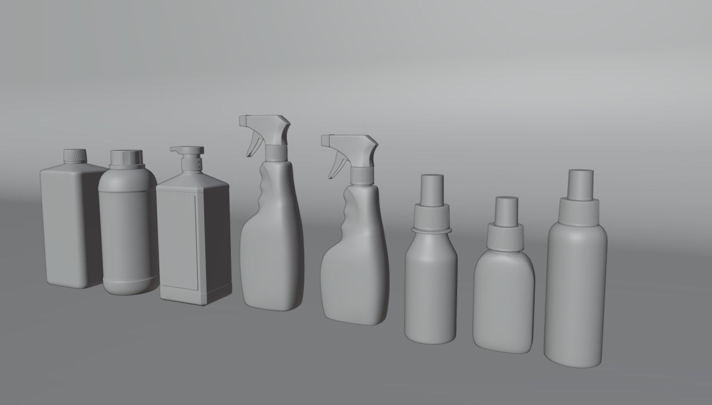 antiseptic continer 3D model_2