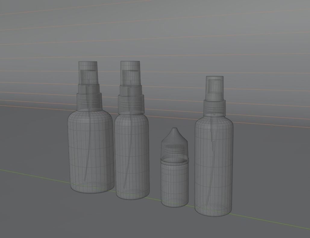 antiseptic continer 3D model_4