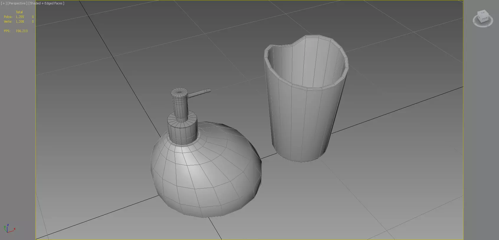 Soap dispenser Low-poly 3D model_0