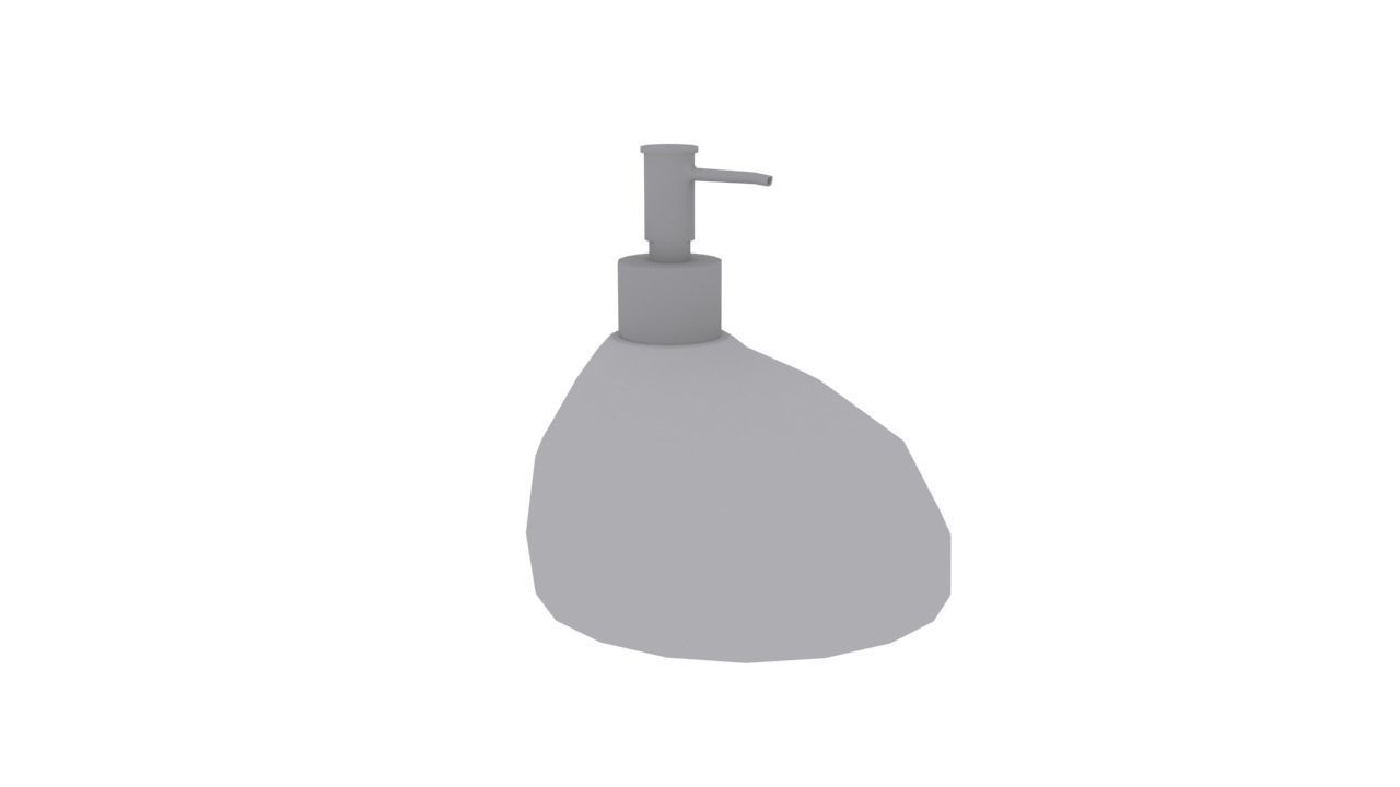 Soap dispenser Low-poly 3D model_2