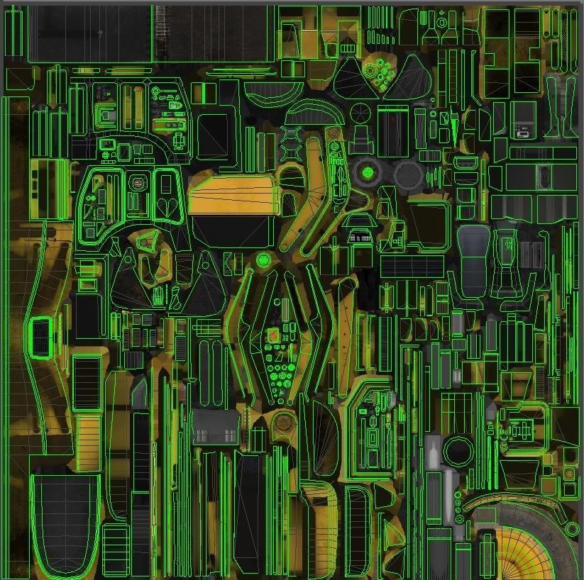 Backhole Loader Low-poly 3D model_15