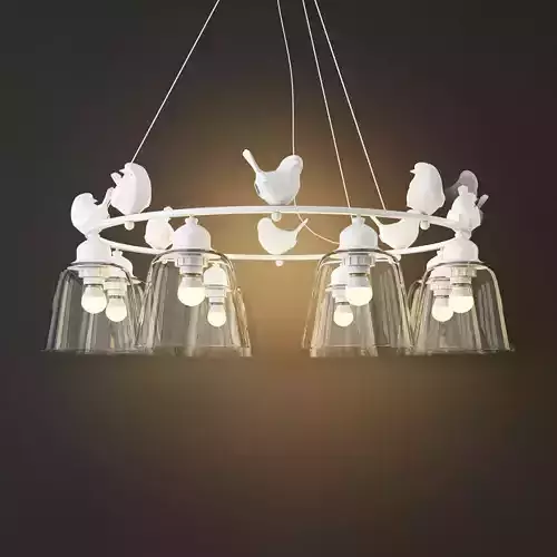 Hanging lamp provence bird chandelier 8