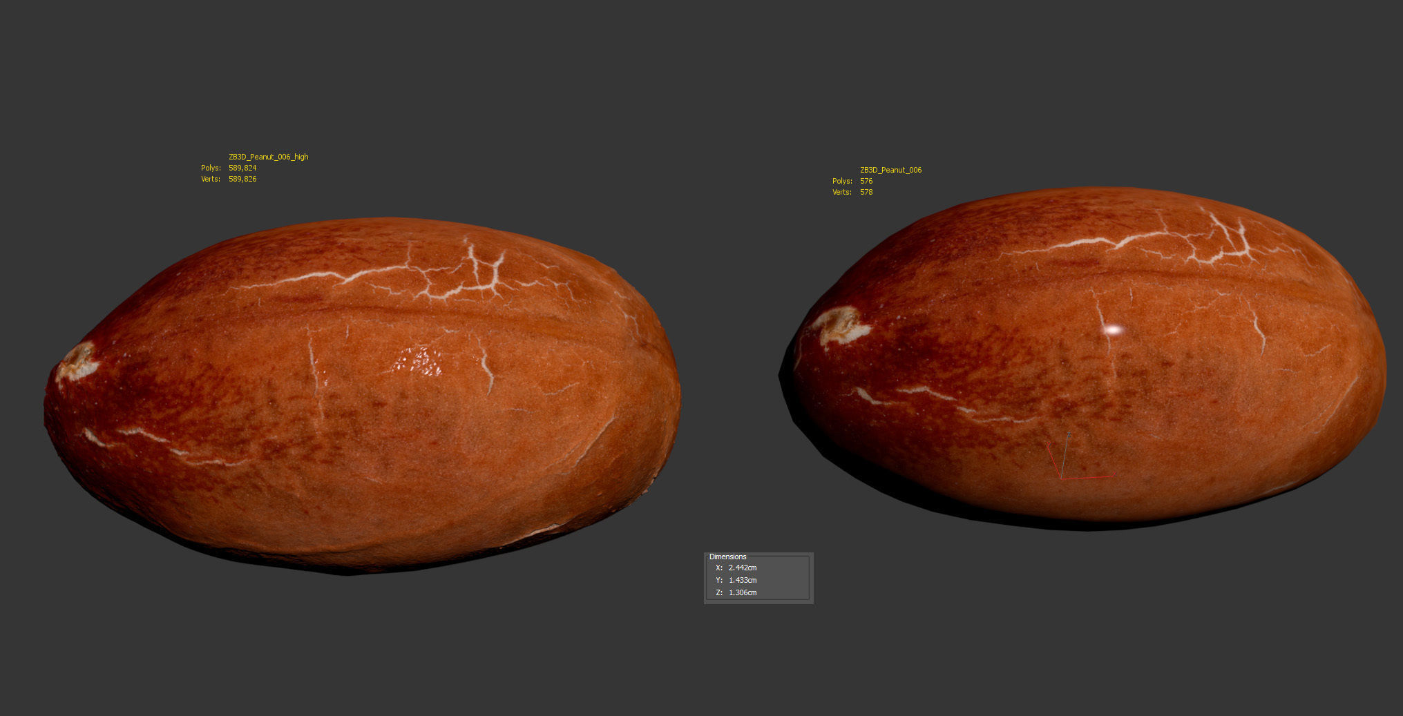 Peanut 3D model_5