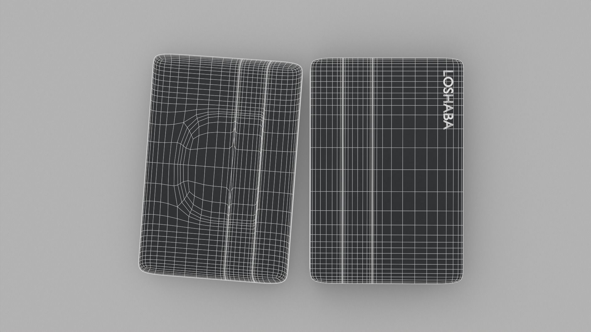 External Hard Drive Low-poly 3D model_7