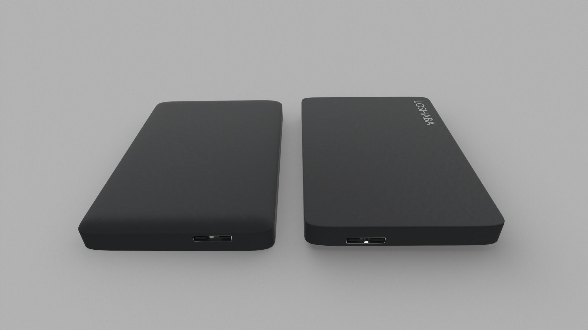 External Hard Drive Low-poly 3D model_1