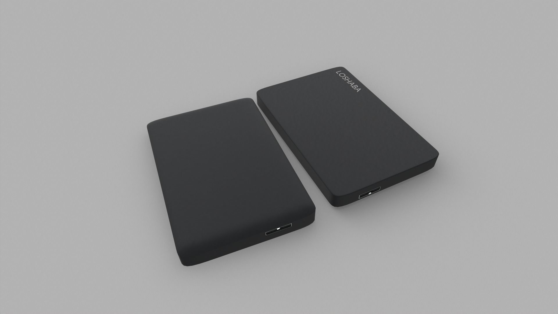 External Hard Drive Low-poly 3D model_4