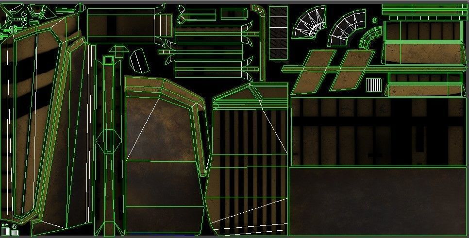 Mining Dump Truck Low-poly 3D model_10