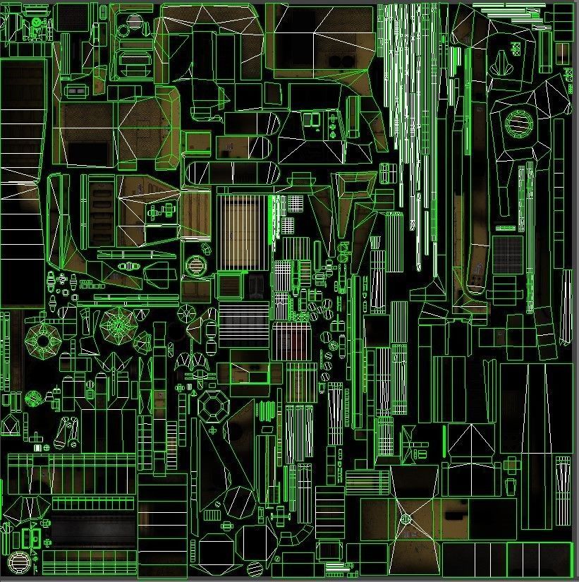 Mining Dump Truck Low-poly 3D model_11