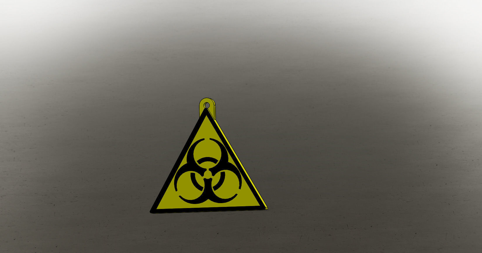 Biohazard sign 3D print model_3