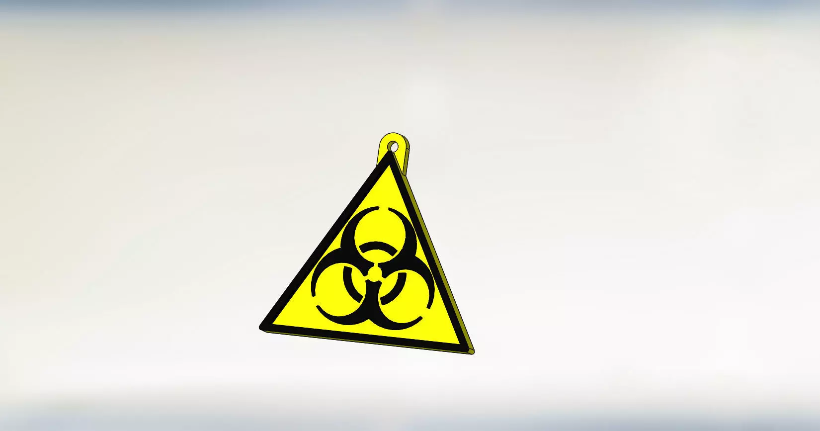 Biohazard sign 3D print model_0