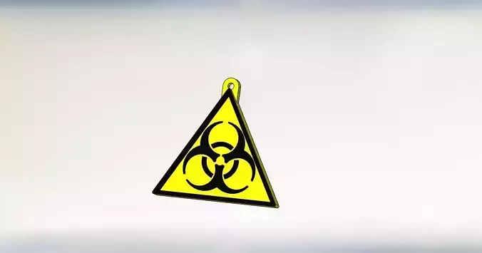 Biohazard sign 3D print model