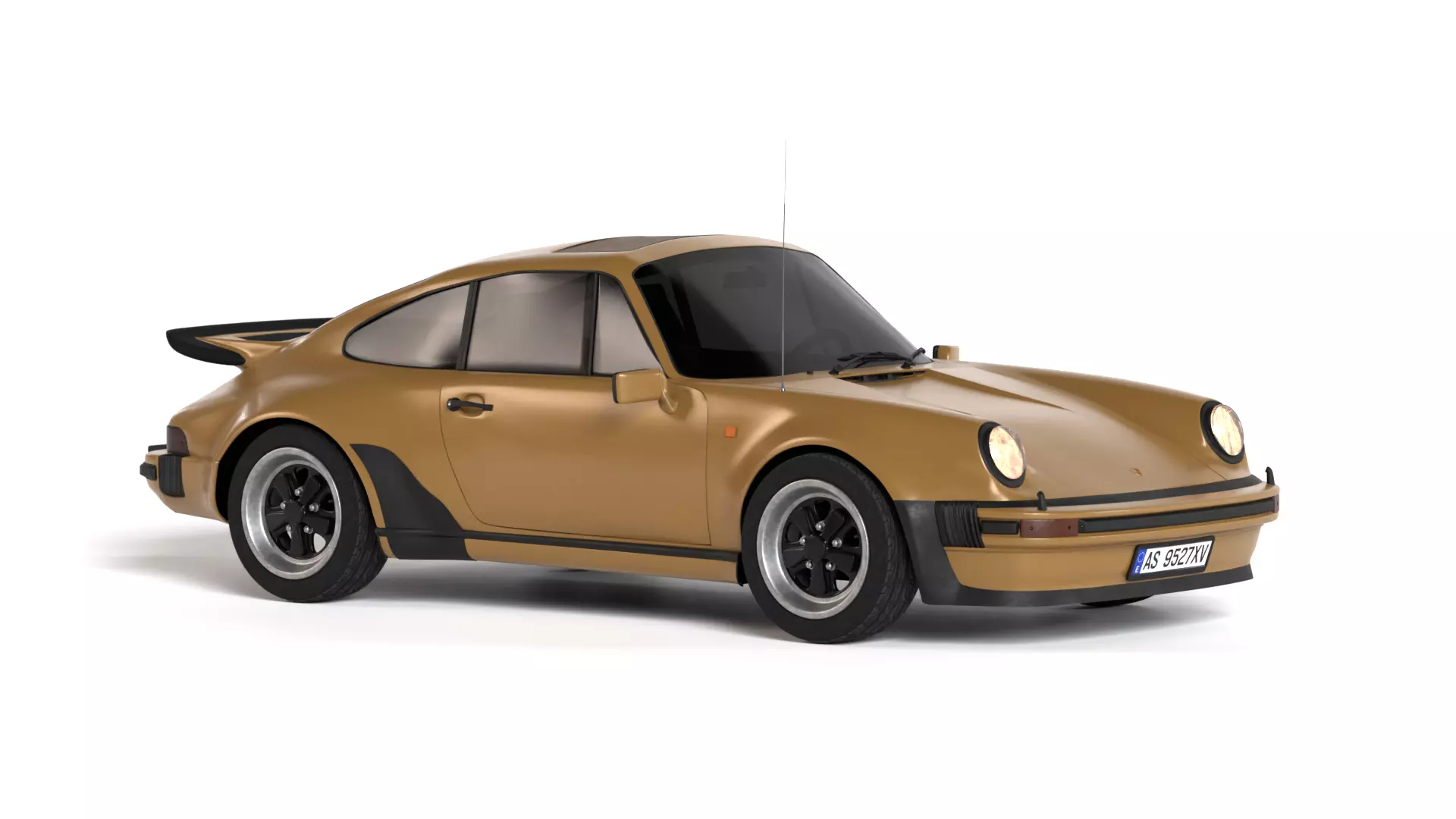 Toy Car Low-poly 3D model_0