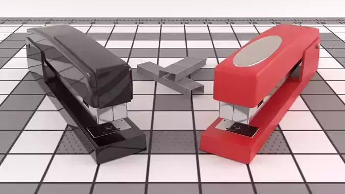 Staplers and Staples 3D model