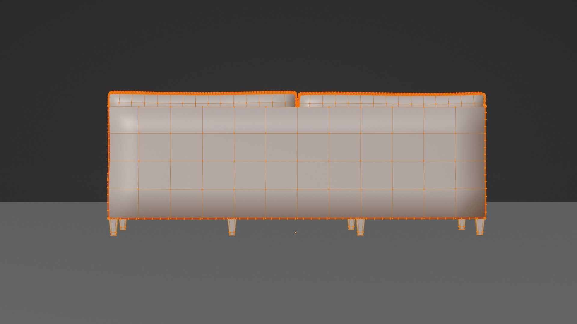 Sofa Set premium Low-poly 3D model_5