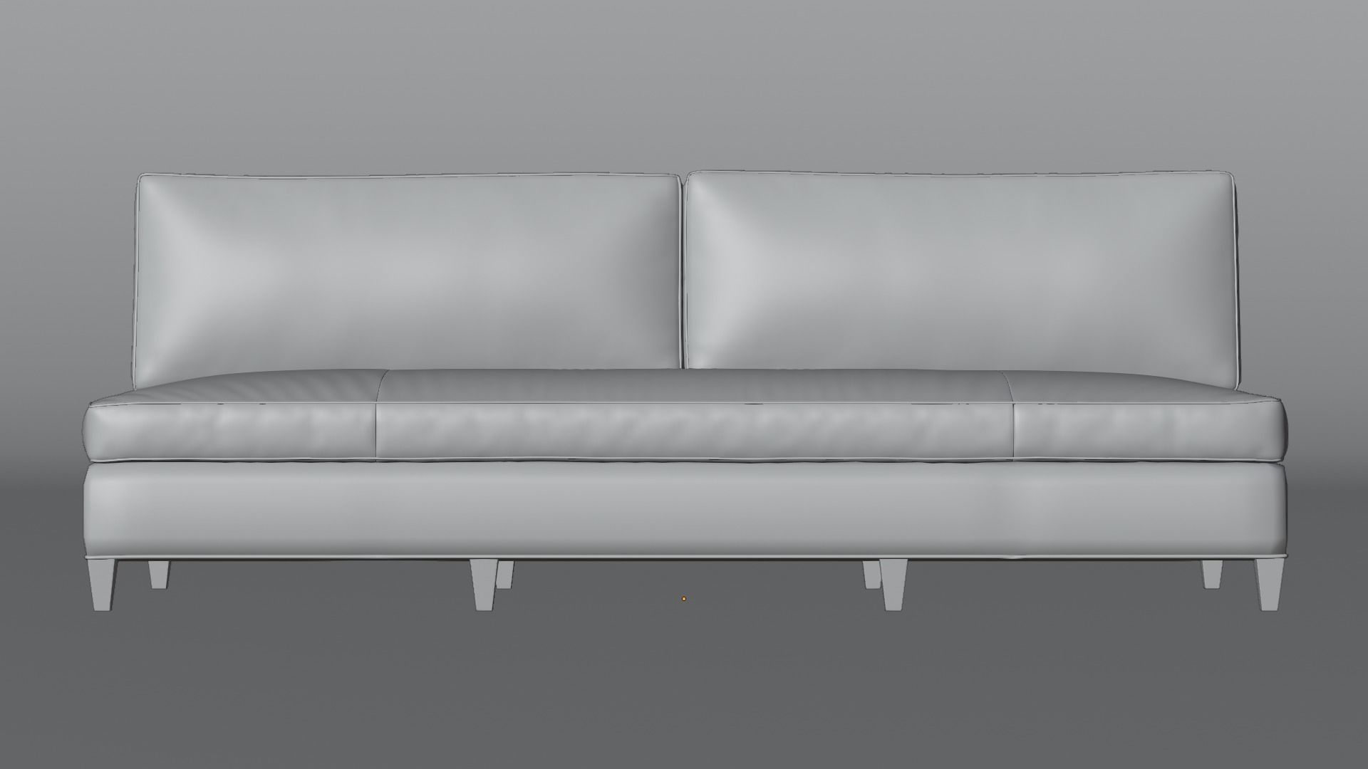 Sofa Set premium Low-poly 3D model_2